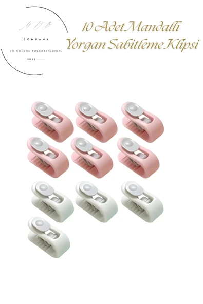 10 Adet Set Mandallı Yorgan Nevresim Sabitleme Klipsi Kayma Önleyici Yorgan Çarşaf Sabitleme Klipsi ürün görseli 1