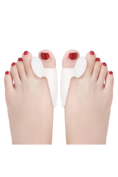 Silikon Makaralı Ayak Baş Parmak Kemik Bunyon Koruyucu Bunion Halluks Valgus Set Başparmak - Resim 3