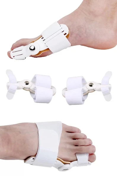 1 Adet Ayak Baş Parmak Kemik Düzeltici Halluks Valgus Ayak Bakımı Bunyon Koruyucu Gece Ateli - Resim 2