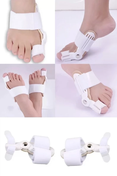 1 Adet Ayak Baş Parmak Kemik Düzeltici Halluks Valgus Ayak Bakımı Bunyon Koruyucu Gece Ateli - 4