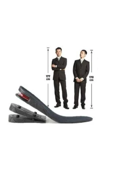 Hava Yastıklı Uzatıcı Uzatan Tabanlık Ortopedik Gizli Topuk 7cm - Resim 5