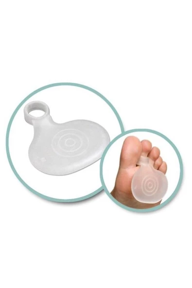 Silikon Metatarsal Ped Ayak Altı Ağrı Nasır Koruma Parmağa Halka 2 Adet - 2