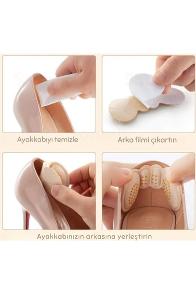6 mm Ayakkabı Topuk Vurma Önleyici ve Daraltma Pedi - Resim 3