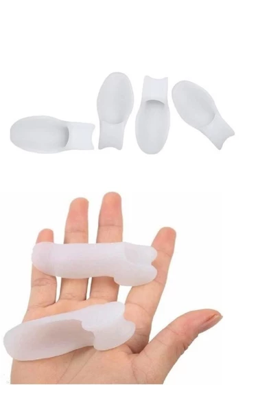 Serçe Parmak Makaralı Silikon Jel Batık Koruyucu Gömlek (1 Çift) - 6