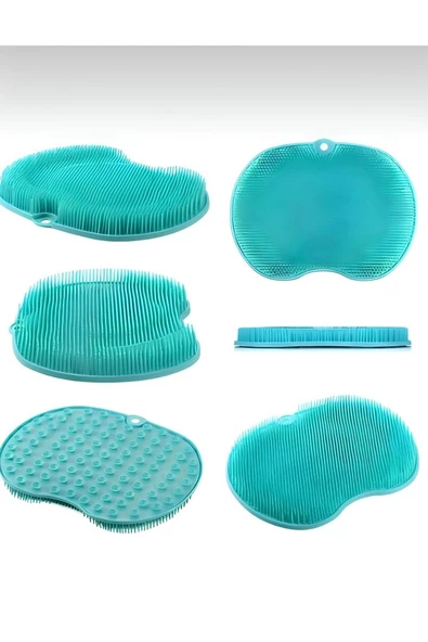Vantuzlu Banyo Sırt Fırçası ,masaj Matı, Ayak Masajı Pedi, Sırt Kesesi, Banyo Lifi 1 Adet - 2