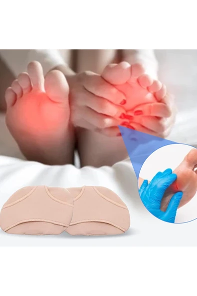 Aveo 2 Adet Ön Ayak Ayakkabı Pedleri , Morton Nöroma Silikon Yarım Tabanlık Metatarsal Jel Yastık - 2
