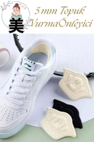 5 mm Taç Şekilli Topuk Vurma Önleyici Topuk Koruma Ayakkabı Içi Koruyucu Aparat 1 Çift ürün görseli