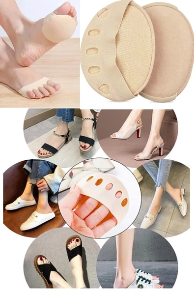 Kadın Erkek Spor Stiletto Babet Topuklu Ayak Altı Desteği Metatarsal Ped Parmak Nasır Batık Koruyucu - 4