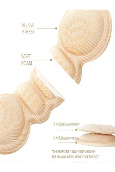 6 Mm Ayakkabı Daraltan Ped Ayak Topuk Vurma Önleyici Sünger Bant Topuk Ağrısı Topuk Koruyucu - Resim 4