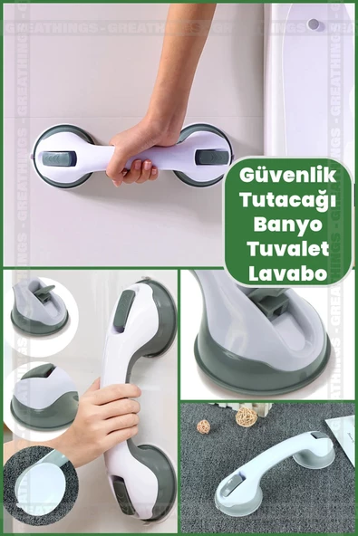 Banyo Güvenlik Tutacağı: Banyo Ve Tuvaletlerde Kullanılmak Üzere Kilitli Vantuzlu Yardımcı Tutacak