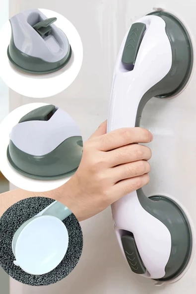 Banyo Güvenlik Tutacağı: Banyo Ve Tuvaletlerde Kullanılmak Üzere Kilitli Vantuzlu Yardımcı Tutacak - 4