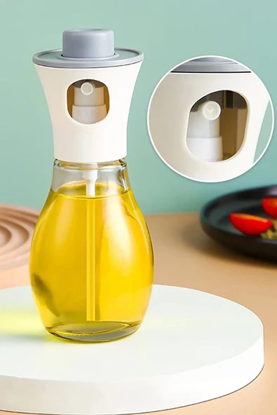 220 Ml Çok Amaçlı Spreyli Cam Şişe Sirkelik Yağdanlık Airfryer Yağdanlık Az Yağ Airfreyer Salata