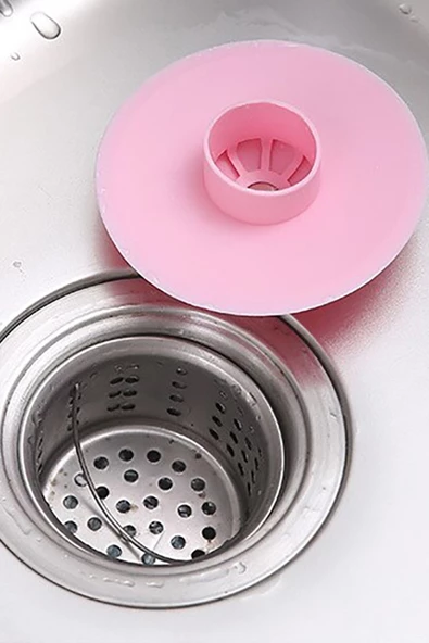 Kilitli Lavabo Küvet Duşakabin Süzgeci Silikon Kilitli Lavabo Küvet Tıpası Lavabo Tıkacı - 3