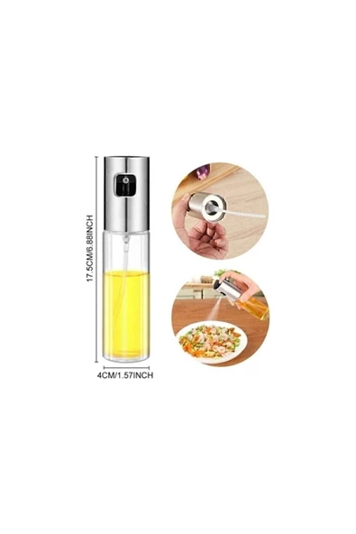 Sprey Cam Şişe Zeytinyağı, Sirke, Yağ Püskürtücü Karışık Renk Yağdanlık 100 ml - 5