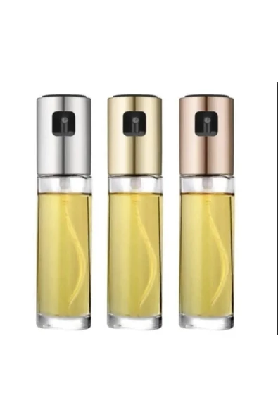 Karışık Renk Sprey Cam Şişe Zeytinyağı Sirke Yağ Püskürtücü Yağdanlık Airfryer 100 ml - 2