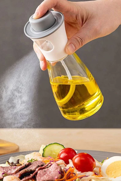 Sprey Yağdanlık Çok Amaçlı Spreylik Cam Yağ Ve Sirke Şisesi Yağlık 220 ml - 4