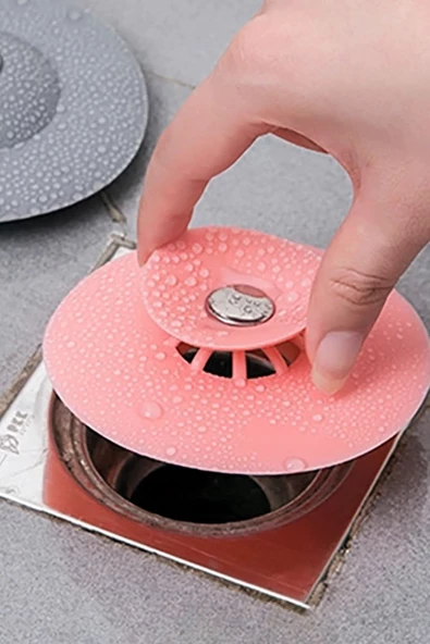 Yuvarlak Silikon Lavabo Ve Küvet Süzgeci, Lavabo Tıkacı - 3