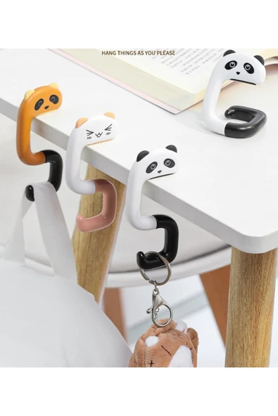 Sevimli Hayvan Figürlü Katlanabilir Kanca Askı ürün görseli 1