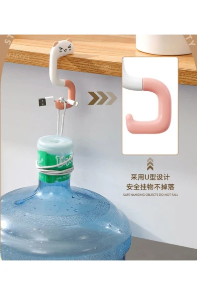 Sevimli Hayvan Figürlü Katlanabilir Kanca Askı - Resim 3