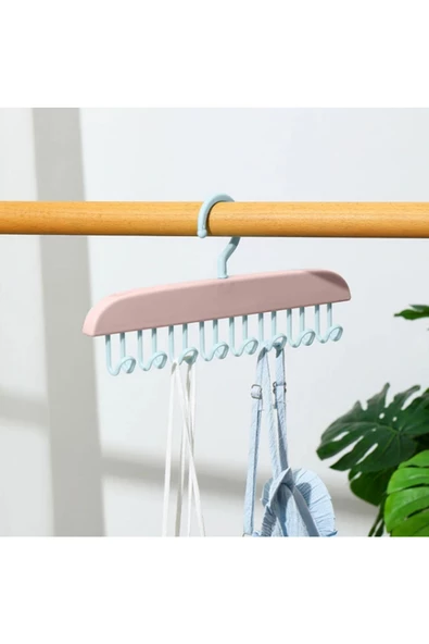 8 Kancalı Mutfak Banyo Dolap İçin Çok Amaçlı Kancalı Ve Yapışkanlı Askı - 4