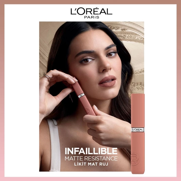 L'Oréal Paris Infaillible Matte Resistance Likit Mat Ruj - 635 Worth It (Medium) - 7