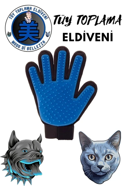 Kedi Ve Köpekler Için Tüy Toplama Eldiveni ürün görseli 1