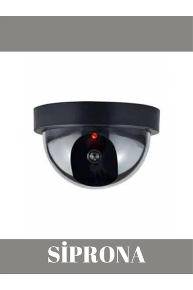 Premium Kalite Led Işıklı Dome Sahte Güvenlik Kamerası Kablosuz Taklit Kamera - 3