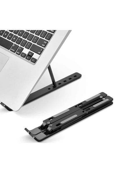 Ergonomik Ayarlı Katlanabilir Leptop Standı Laptop Tablet Standı 7 Kademeli - 2