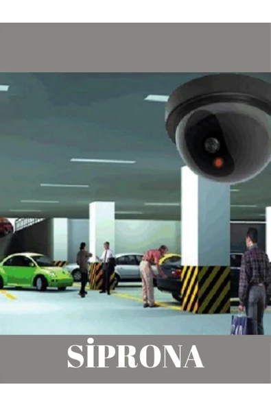 Premium Kalite Led Işıklı Dome Sahte Güvenlik Kamerası Kablosuz Taklit Kamera - 2