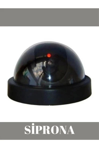 Premium Kalite Led Işıklı Dome Sahte Güvenlik Kamerası Kablosuz Taklit Kamera - 4