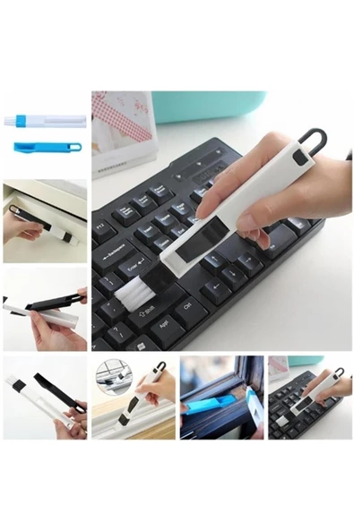 Klavye ve Pencere Oluğu Temizleme Fırçası Mini Kürekli - 2