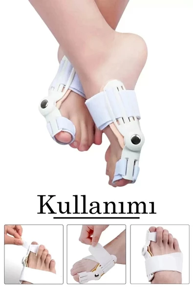 Atel Ayak Parmak Başparmak Düzeltici Kemik Çıkığı Düzleştirici Taraklı Ayaklar Için Aparat 2'li - 3