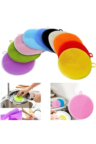 Silikon Bulaşık Yıkama Fırçası Tükenmeyen (2 ADET) ürün görseli