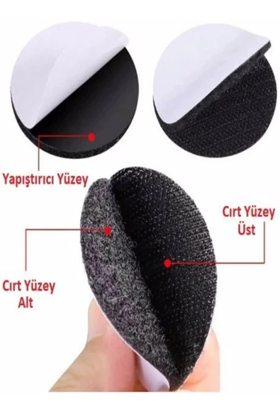 Pratik 10 Adet Halı Kilim Minder Nevresim Örtü Kaydırmaz Cırt Bant Seti Yapışkanlı Halı Kaydırmaz ürün görseli 1