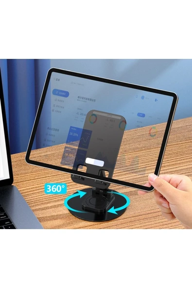 Katlanabilir Telefon Tutucu Stand Yuvarlak Tabanlı MC-460 - Resim 3