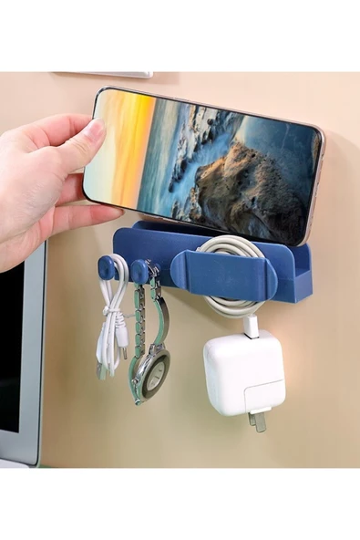 Pratik Kablo Düzenleyici Ve Telefon Şarj Standı ürün görseli 1