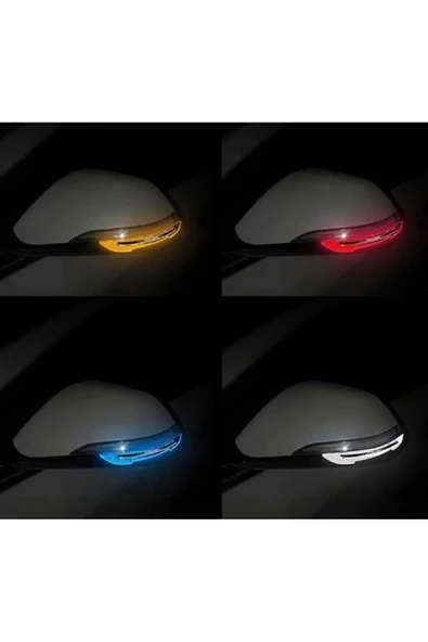 Pratik Araba Ayna Çarpma Koruyucu Renkli Reflektif Şerit ( Lisinya ) alithestereo - Resim 2