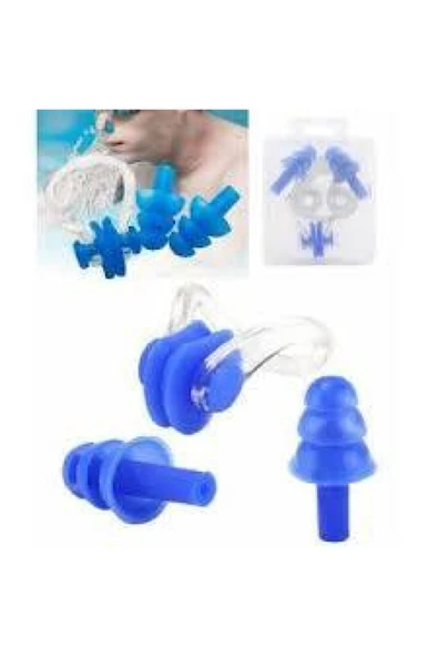 Havuz Deniz Yüzme Kulak Ve Burun Tıkayıcı Havuz Seti ürün görseli 1