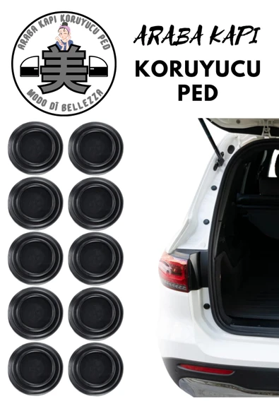 Universal Araba Kapı Sesi Susturucu & Darbe Emici Pad 10 Adet Anti Darbe Engelleyici Ses Engelleme ürün görseli 1