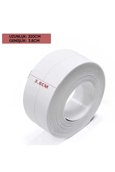 2 Adet Su Sızdırmaz Geçirmez Bant Lavabo Küvet Kenar Bandı Küvet Duş 3,2 M X 38 - 2