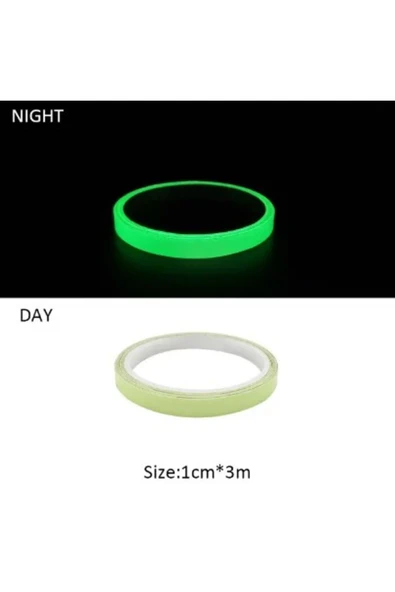 Fosforlu Şerit Bant 1 cm * 3 metre - Resim 4