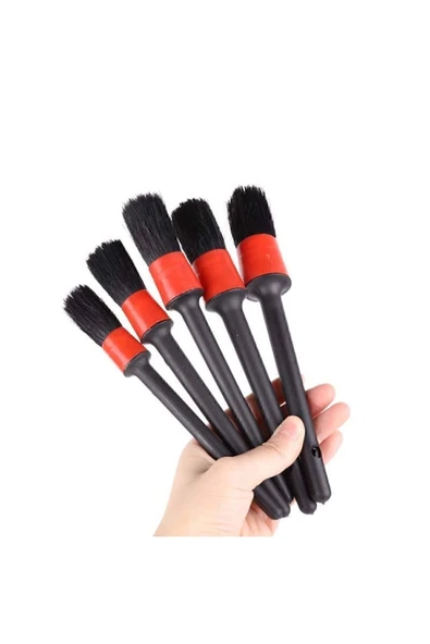 Oto Araç Detaylı Temizlik Fırça Seti 5'li Oto Araba Yıkama Klima Temizleme Fırça Takımı ürün görseli 1