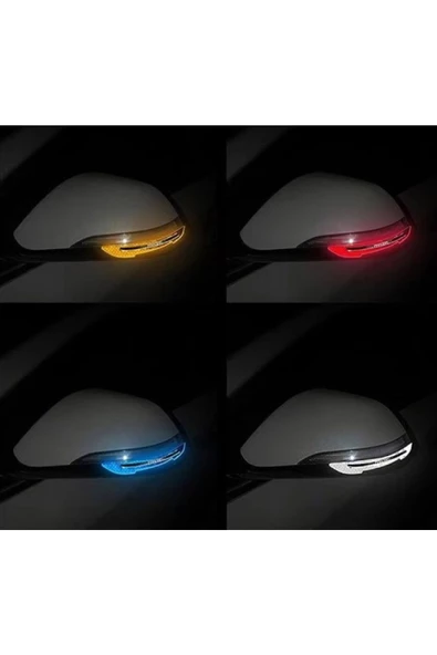 Araba Ayna Çarpma Koruyucu Renkli Reflektif Şerit - Resim 3