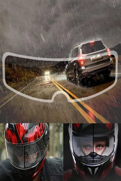Görüş Açıcı Yağmur Koruyucu Motor Kaskı Yağmur Motosiklet Kaskı Için Yağmur Kaydırıcı - 6