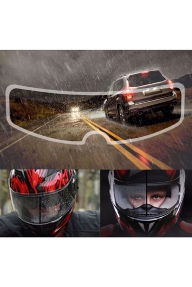 Motosiklet Kaskı Için Uyumlu  Yağmur Kaydırıcı Buğu Önleyici Pinlock - 3