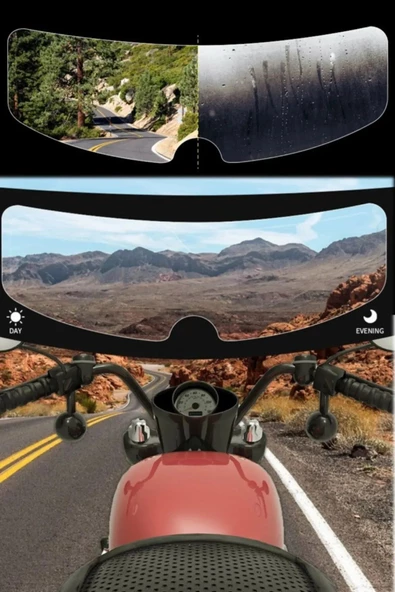 Görüş Açıcı Yağmur Koruyucu Motor Kaskı Yağmur Motosiklet Kaskı Için Yağmur Kaydırıcı - 5