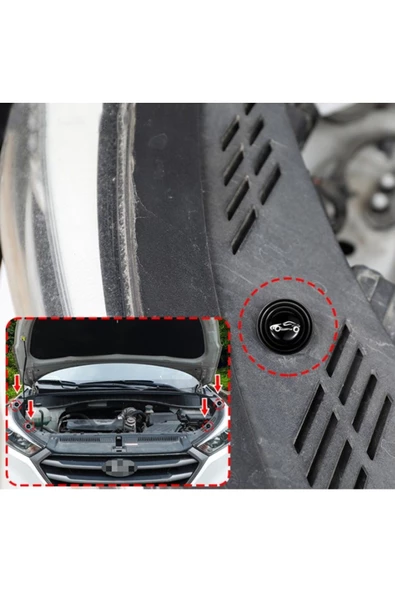 Ttkmuz Araba Kapı Ses Ve Darbe Emici Pad 10 Adet Siyah - Resim 2