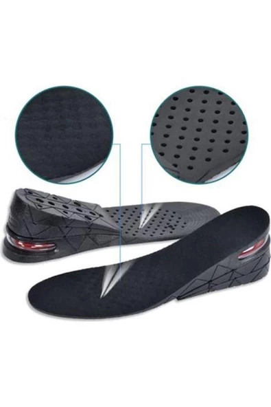 2 Adet Hava Yastıklı 7 Cm Tam Boy Tabanlık Gizli Topuk Uzatıcı - Resim 3