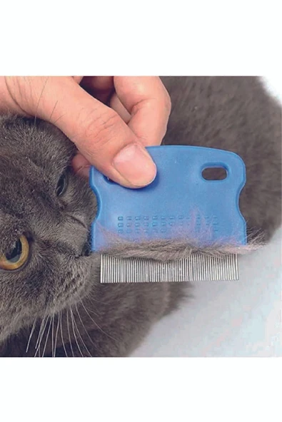 Kedi Köpek Tüy Bit Pire Toplayıcı Toplama Temizleme Tarağı Tarak Bit Pire Temizleme Kedi Köpek Için ürün görseli 1