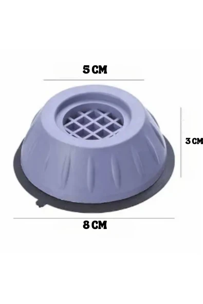 Gürültü Engelleyici Ve Kaymaz Titreşim Önleyici Kauçuk Ayak Pedleri Çamaşır Makinesi - Resim 2